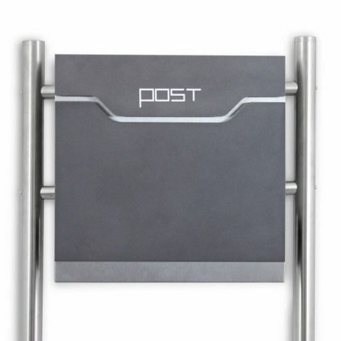 Skrzynka pocztowa Bituxx z gazetnikiem na stojaku – wolnostojąca skrzynka na listy