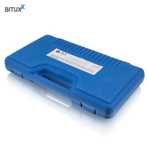 Zestaw Bituxx 22 el. do wciskania tłoczków hamulcowych – adaptery + prasy