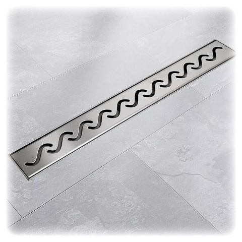 Odpływ prysznicowy Welle 100 cm inox – liniowy odpływ z niskim syfonem