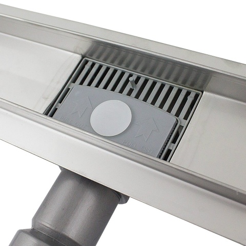 Odpływ prysznicowy Welle 100 cm inox – liniowy odpływ z niskim syfonem