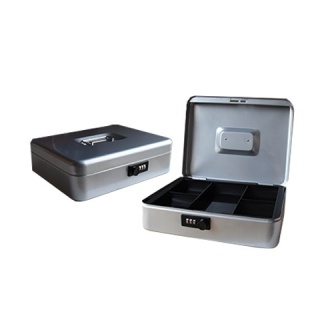 Kasetka metalowa Bituxx / uniwersalna skrzynka na gotówkę 30 cm z zamkiem szyfrowym