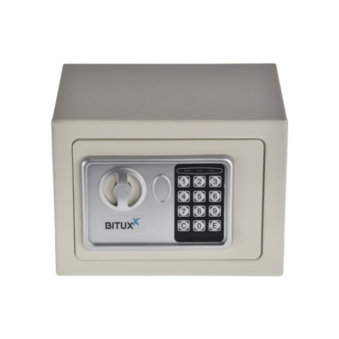 Bituxx Sejf biurowy/domowy – kasetka zamek elektroniczny + 2 klucze