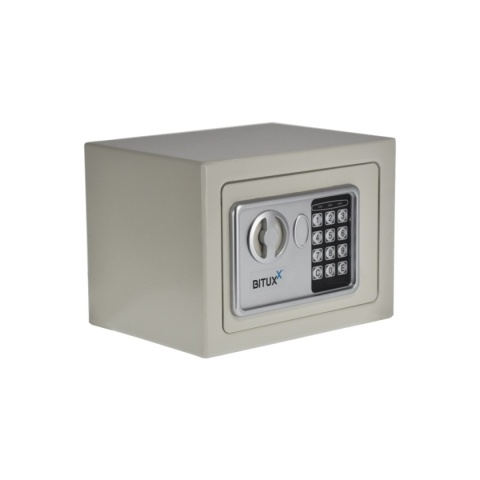 Bituxx Sejf biurowy/domowy – kasetka zamek elektroniczny + 2 klucze