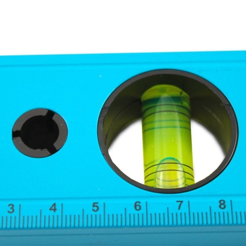 Poziomica magnetyczna aluminiowa 150 cm – wzmocniona niebieska