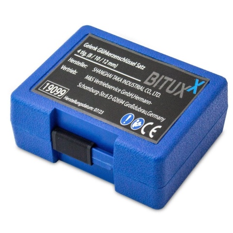 Bituxx – zestaw kluczy do świec żarowych 8-10-12 mm (CR-V) – komplet nasadek