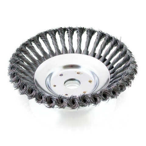 Szczotka druciana do usuwania chwastów Bituxx – do kos i podkaszarek, czyszczenie kostki i fug