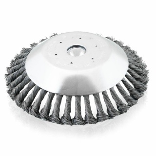 Szczotka druciana do usuwania chwastów Bituxx – do kos i podkaszarek, czyszczenie kostki i fug