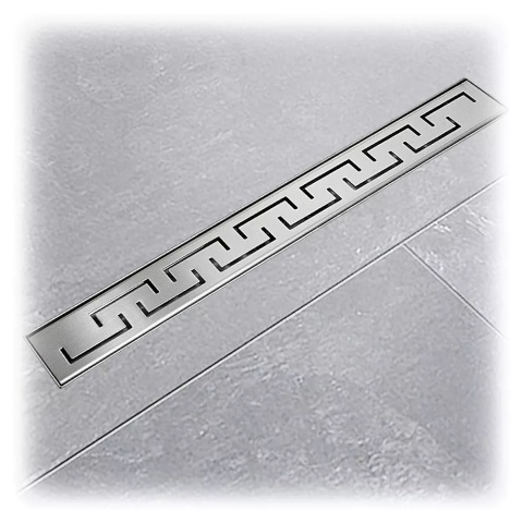 Bituxx / Bogen 50 cm – odpływ prysznicowy liniowy stal INOX z syfonem, kompaktowy odpływ do łazienki