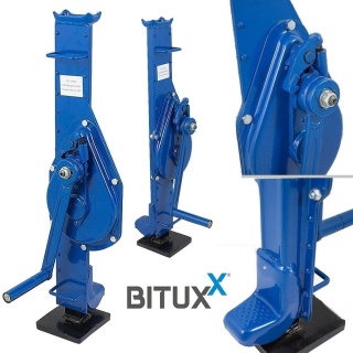 Przemysłowy podnośnik mechaniczny 3 t do warsztatu stalowy, korbowy, klasy przemysłowej