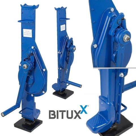 Przemysłowy podnośnik mechaniczny 3 t do warsztatu stalowy, korbowy, klasy przemysłowej