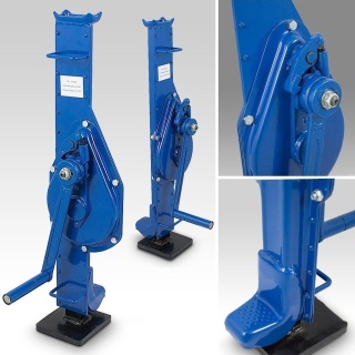 Przemysłowy podnośnik mechaniczny 3 t do warsztatu stalowy, korbowy, klasy przemysłowej