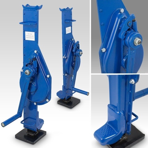 Przemysłowy podnośnik mechaniczny 3 t do warsztatu stalowy, korbowy, klasy przemysłowej