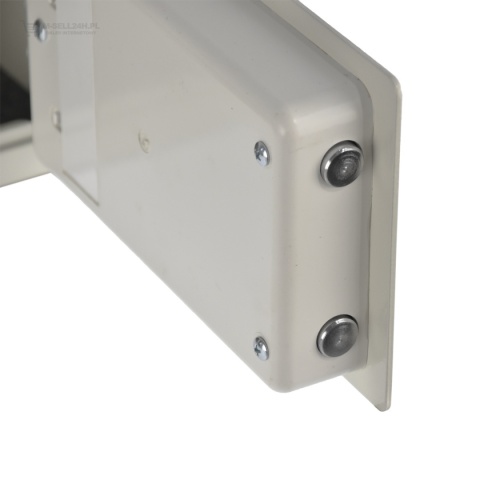 Sejf meblowy jasnoszary z zamkiem elektronicznym – kompaktowa kasetka do domu i biura