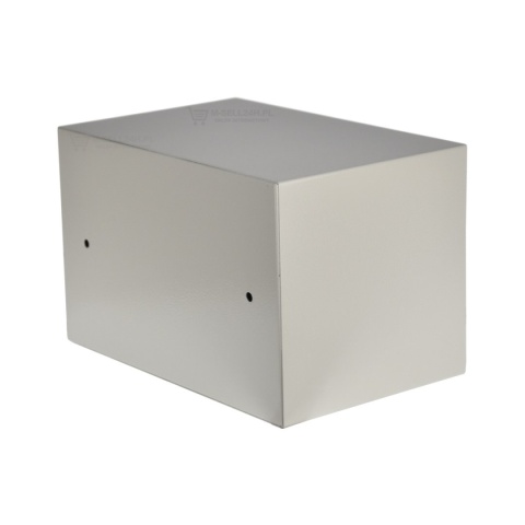 Sejf meblowy jasnoszary z zamkiem elektronicznym – kompaktowa kasetka do domu i biura