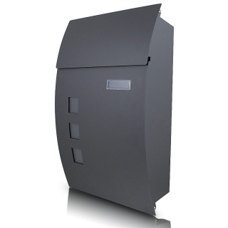 „Solidna skrzynka pocztowa na listy + gazetnik – stal malowana proszkowo, montaż na ścianę / ogrodzenie”