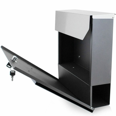 Stylowa skrzynka pocztowa tuba – nowoczesna skrzynka na listy, stalowa