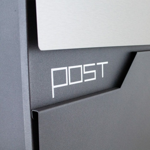 Stylowa skrzynka pocztowa tuba – nowoczesna skrzynka na listy, stalowa