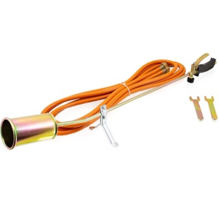 Uniwersalny palnik gazowy do opalania i lutowania temperatura aż do 1850 °C, 3 dysze, propagacja propan-butan