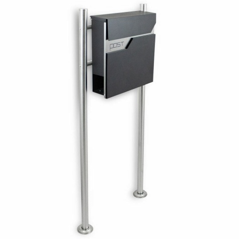 Wolnostojąca skrzynka na listy ze stali INOX – nowoczesna, odporna na warunki atmosferyczne skrzynka pocztowa