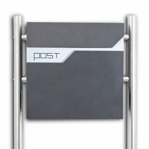 Wolnostojąca skrzynka na listy ze stali INOX – nowoczesna, odporna na warunki atmosferyczne skrzynka pocztowa