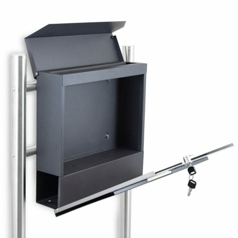 Wolnostojąca skrzynka na listy ze stali INOX – nowoczesna, odporna na warunki atmosferyczne skrzynka pocztowa