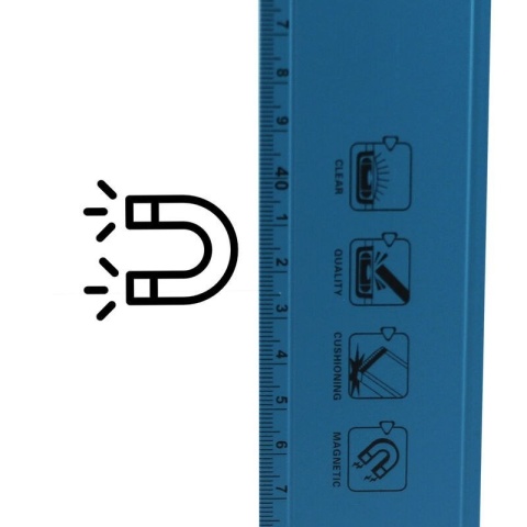 Zestaw poziomic magnetycznych alu 10/30/80/120 cm – 4 sztuki