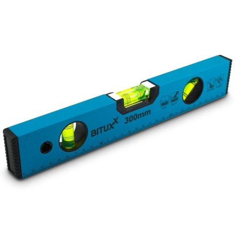 Zestaw poziomic magnetycznych alu 10/30/80/120 cm – 4 sztuki