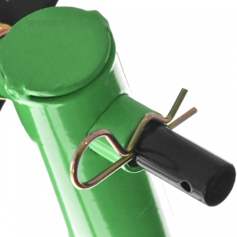 Zielony stojak motocyklowy Bituxx 250 kg – uchwyt serwisowy na przednie koło