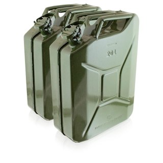 2szt KANISTER METALOWY KOMPLET 20L POJEMNY NA PALIWO, OLEJE,BITUXX