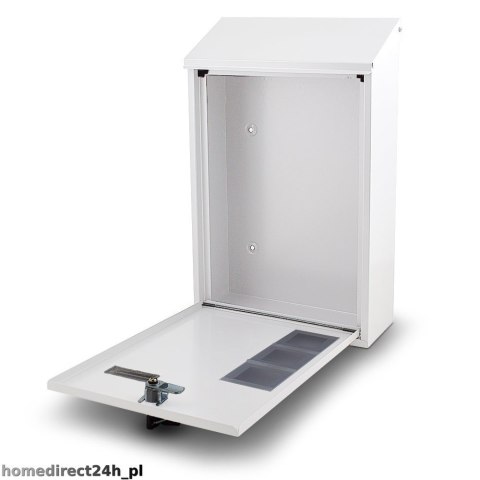 BIAŁA METALOWA SKRZYNKA ORYGINALNA NA LISTY POCZTOWA SOLIDNA