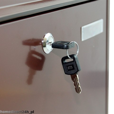 BRĄZOWA SKRZYNKA NA LISTY POCZTOWA STALOWA NAŚCIENNA SOLIDNA