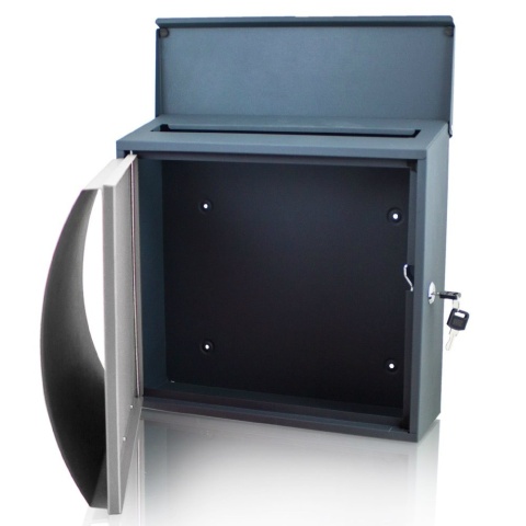 Bituxx – naścienna biała skrzynka pocztowa na listy z kluczem | nowoczesna i odporna na warunki atmosferyczne