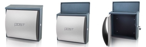 Bituxx – naścienna biała skrzynka pocztowa na listy z kluczem | nowoczesna i odporna na warunki atmosferyczne