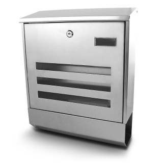 Bituxx – naścienna skrzynka pocztowa ze stali nierdzewnej | nowoczesna, odporna na warunki atmosferyczne