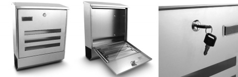 Bituxx – naścienna skrzynka pocztowa ze stali nierdzewnej | nowoczesna, odporna na warunki atmosferyczne