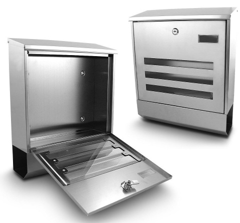 Bituxx – naścienna skrzynka pocztowa ze stali nierdzewnej | nowoczesna, odporna na warunki atmosferyczne