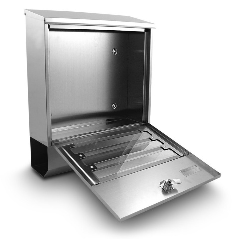 Bituxx – naścienna skrzynka pocztowa ze stali nierdzewnej | nowoczesna, odporna na warunki atmosferyczne