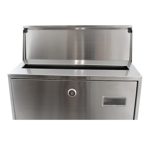 Bituxx – naścienna skrzynka pocztowa ze stali nierdzewnej | nowoczesna, odporna na warunki atmosferyczne