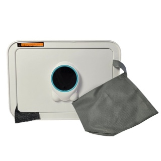 Bituxx biały sejf elektryczny na kod i klucz – sejf domowy/biurowy z funkcją skarbonki