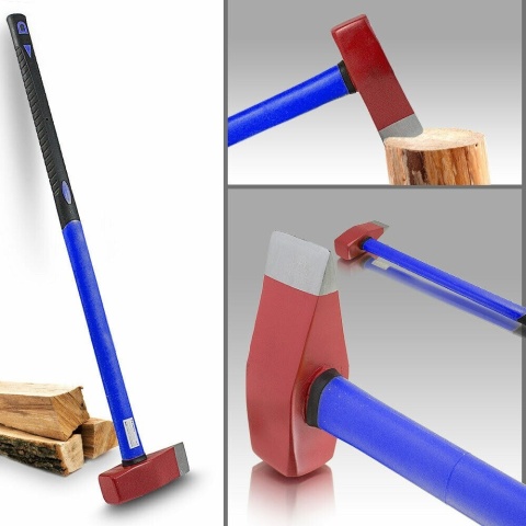 Bituxx siekieromłot 3 kg – antypoślizgowa siekiera z włókna szklanego do rozłupywania drewna