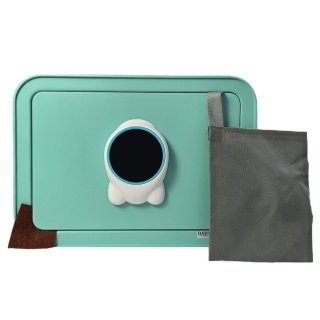 Bituxx zielony sejf biurowy i domowy – elektroniczny kod + klucze, sejf z funkcją skarbonki