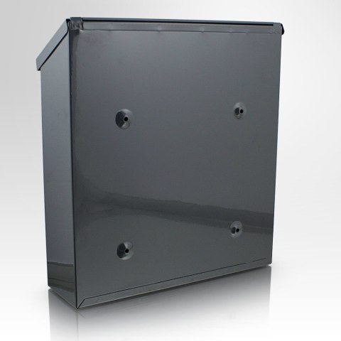 CZARNA SKRZYNKA NA LISTY POCZTOWA NOWOCZESNA NAŚCIENNA SOLIDNA