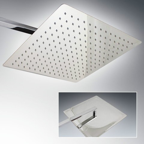 DESZCZOWNICA 40 CM KWADRATOWA KWADRAT NATRYSKOWY PRYSZNICOWY