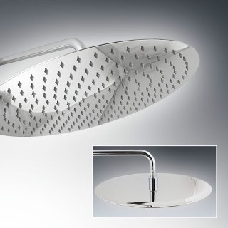 DESZCZOWNICA DO PRYSZNICA 40 CM OKRĄGŁA ULTRASLIM ZE STALI NIERDZEWNEJ