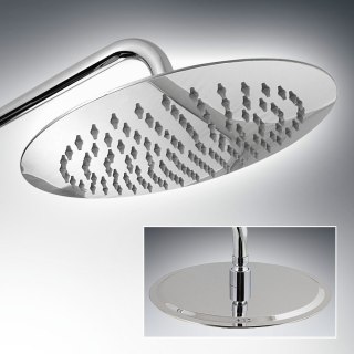 DESZCZOWNICA OKRĄGŁA 25 CM NATRYSK NOWOCZESNY ZE STALI NIERDZEWNEJ