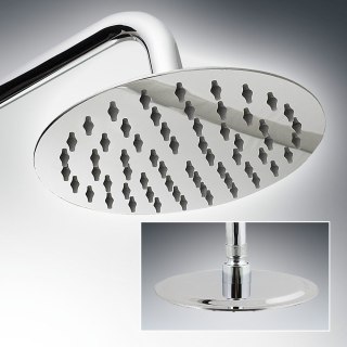 DESZCZOWNICA PRYSZNICOWA 15 CM OKRĄGŁA NATRYSK ZE STALI NIERDZEWNEJ