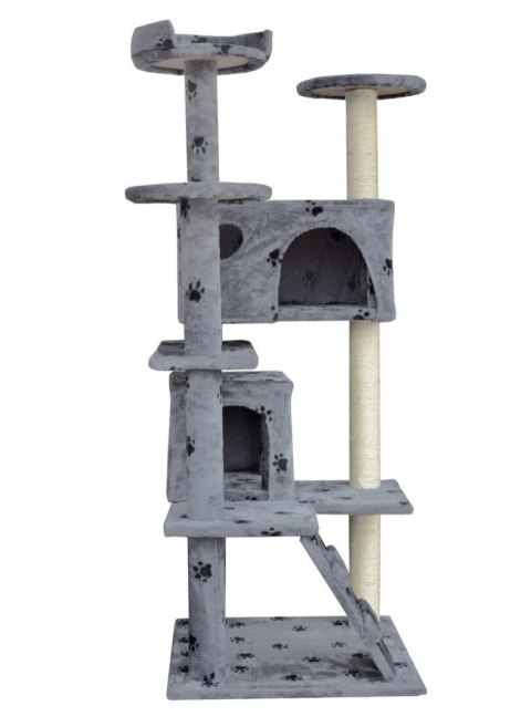 DRAPAK DLA KOTA 133CM JASNO SIWY W ŁAPKI TWIERDZA LOKUM DOMEK