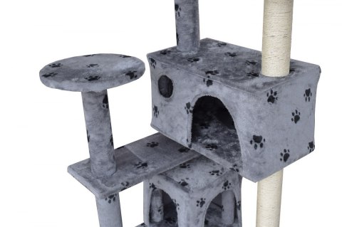 DRAPAK DLA KOTA 133CM JASNO SIWY W ŁAPKI TWIERDZA LOKUM DOMEK