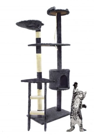 DRAPAK DLA KOTA 145 CM CIEMNOSZARY