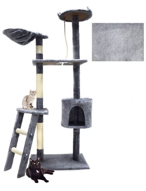 DRAPAK DLA KOTA 145 CM JASNOSZARY